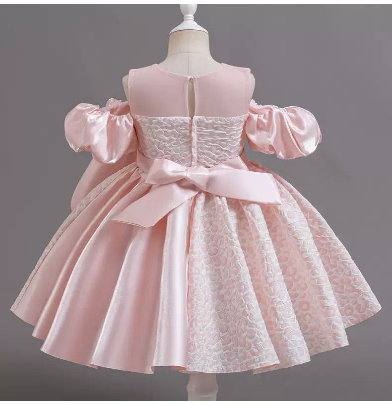 Luxury Children's Party Dress with Drop Sleeves