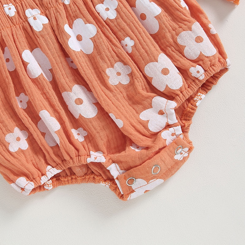Body infantil florido + diadema