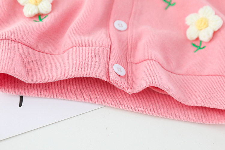 Conjunto de camisa infantil con cuello de flores