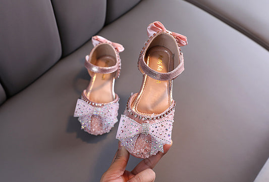 Children's Stone Bow Shoe