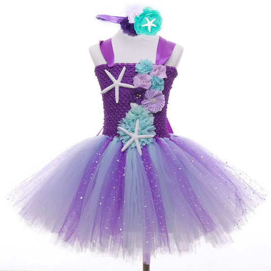 Vestido de fiesta de tul de sirena