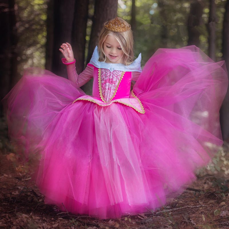 Enchanted Pink Party Dress with Accessories
