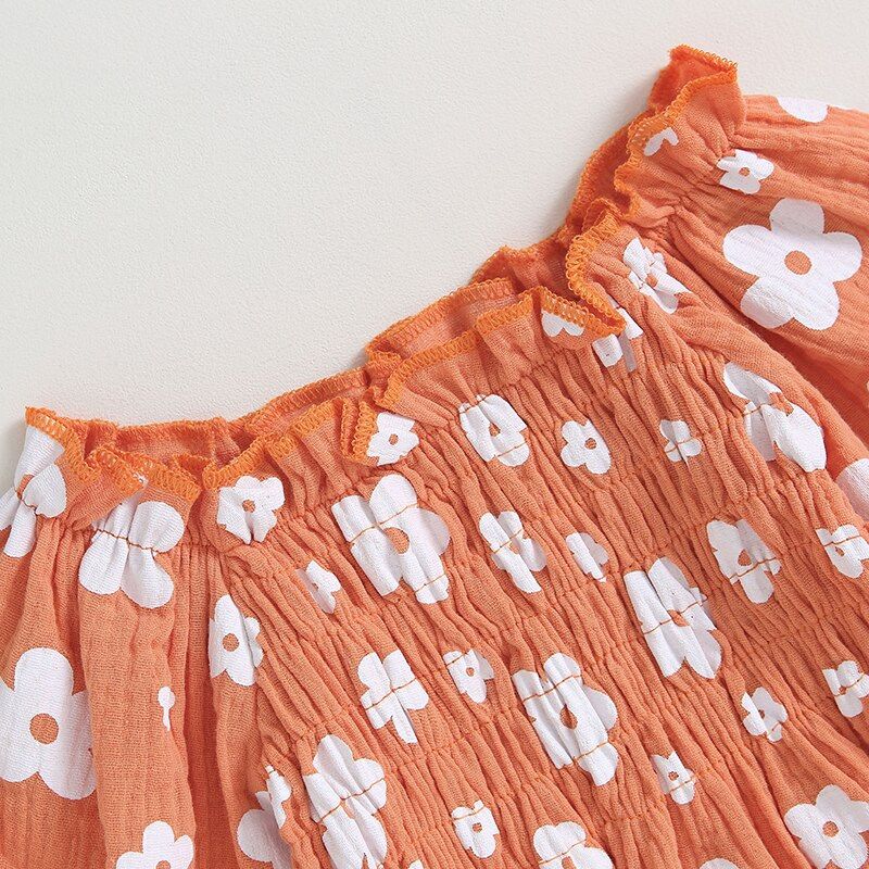 Body infantil florido + diadema