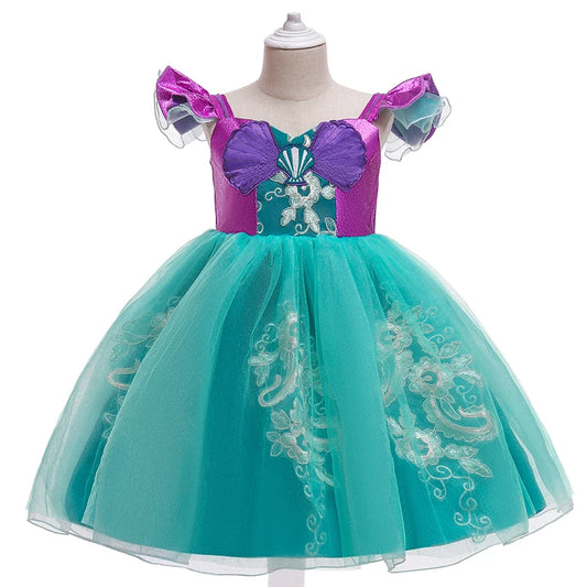 Vestido de fiesta de princesa sirena