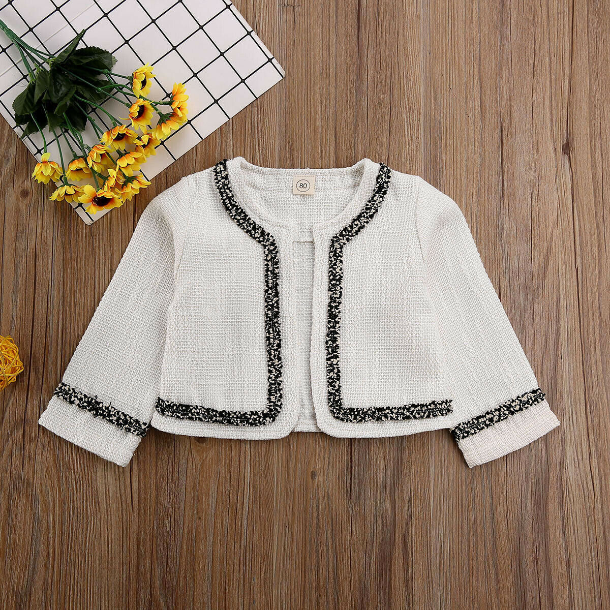 Vestido infantil blanco con blusa