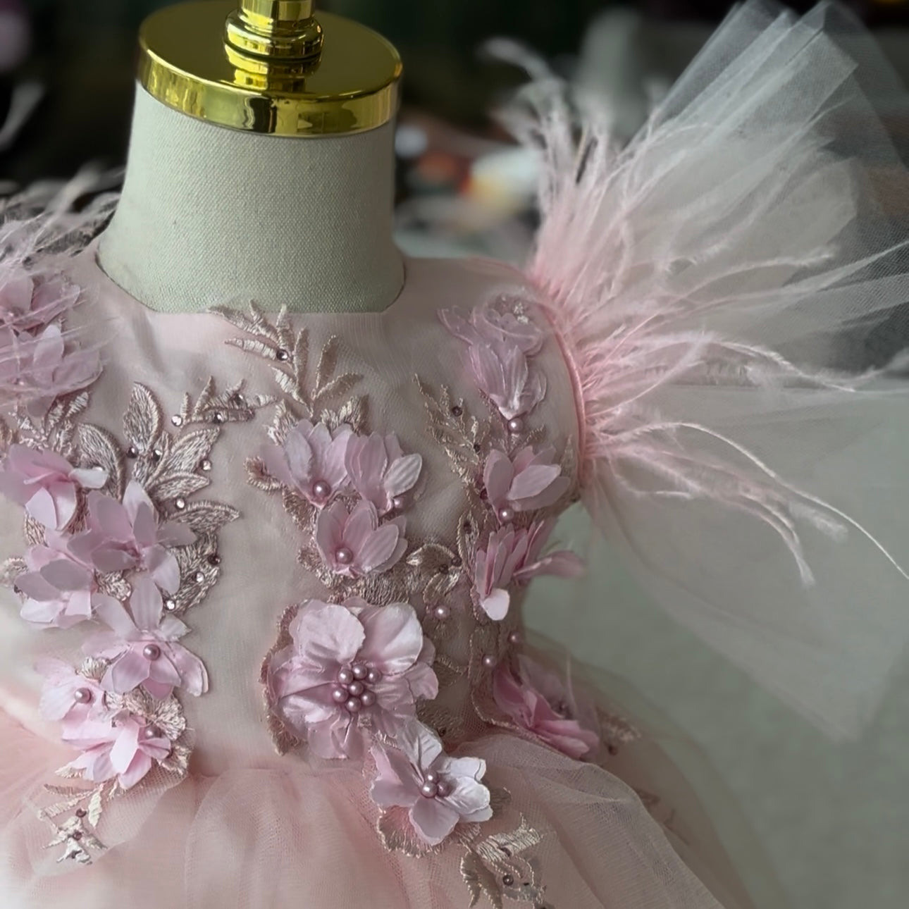 Puffy Tulle Children's Party Dress