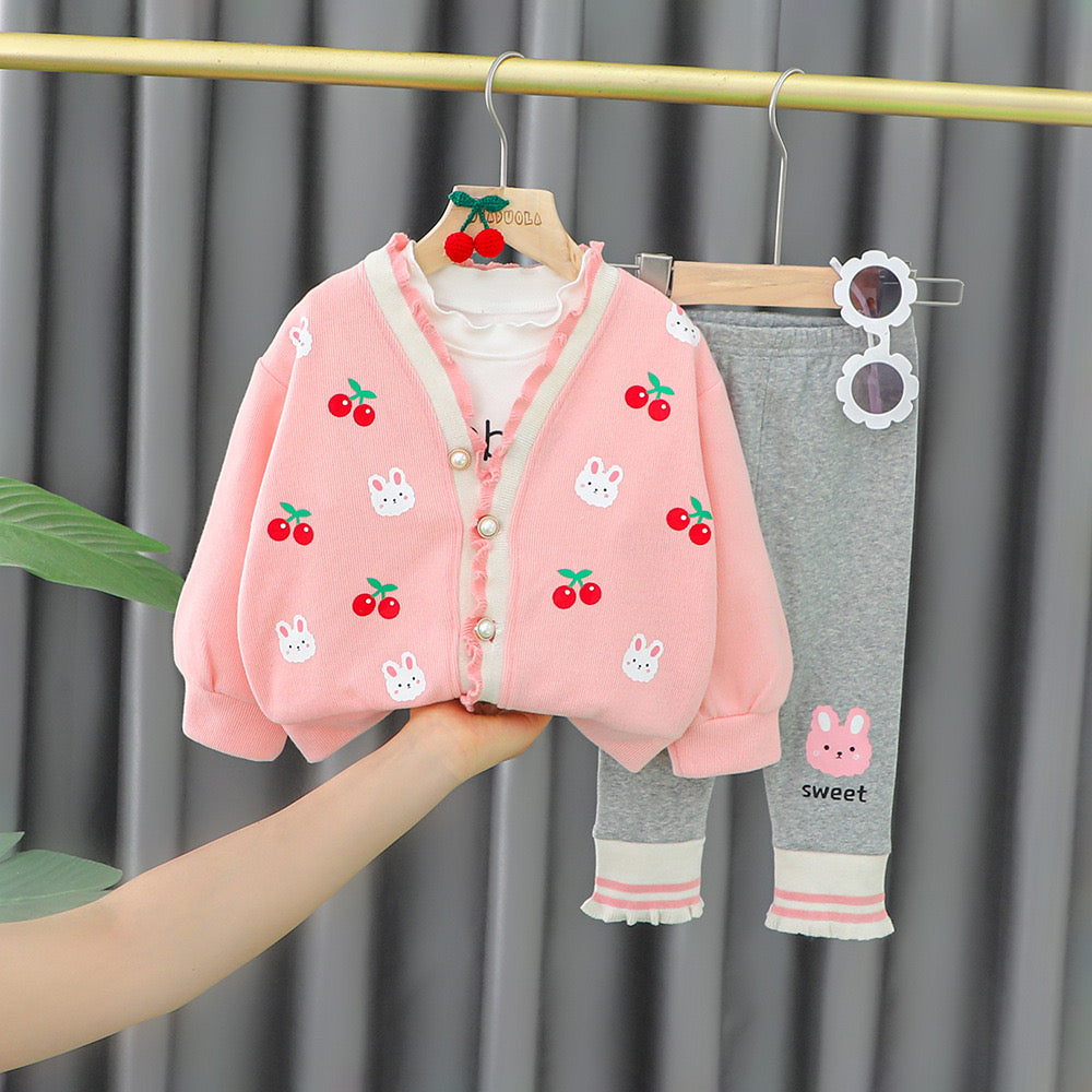 Conjunto infantil para mujer Cherry Rabbit