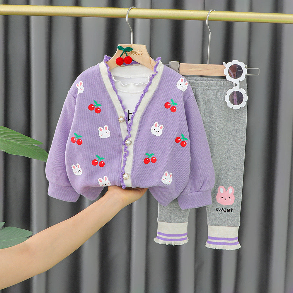 Conjunto infantil para mujer Cherry Rabbit