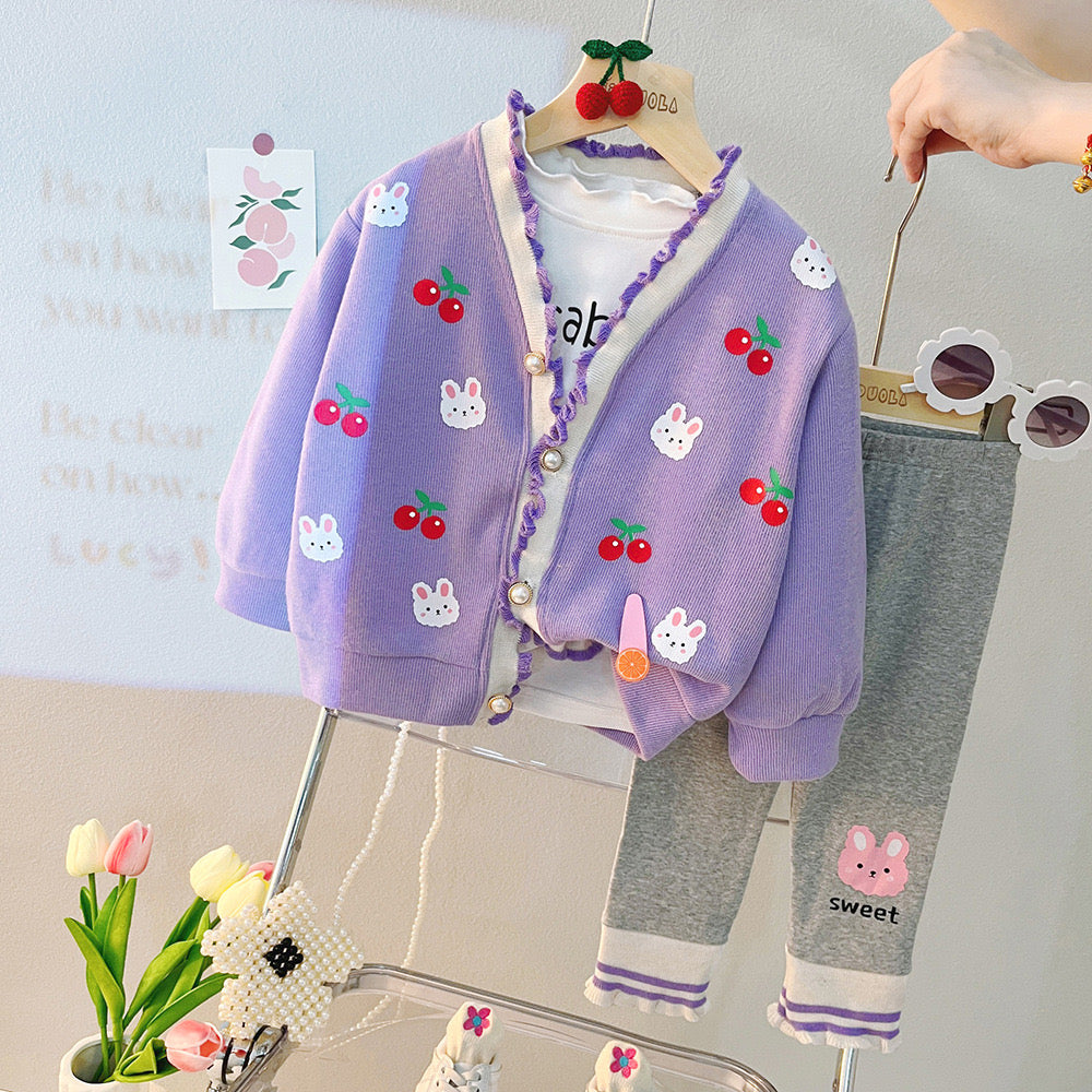 Conjunto infantil para mujer Cherry Rabbit