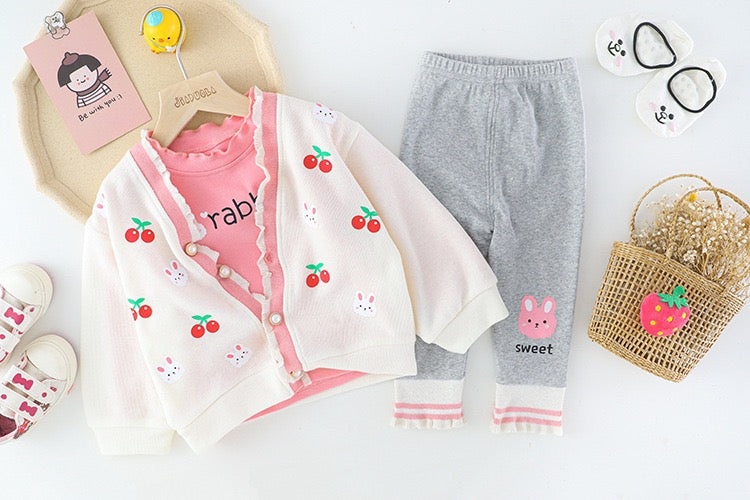 Conjunto infantil para mujer Cherry Rabbit