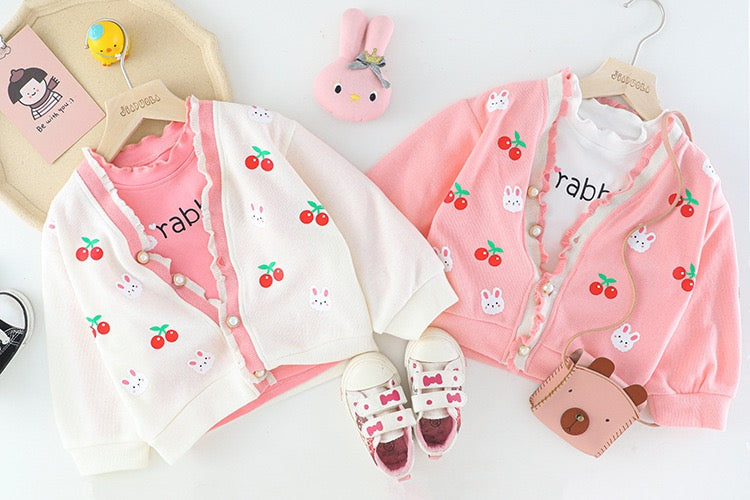Conjunto infantil para mujer Cherry Rabbit