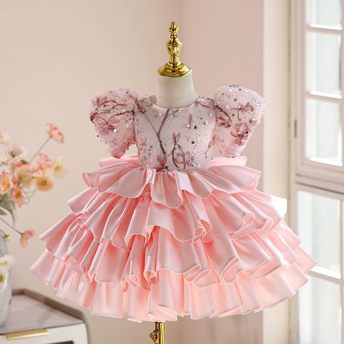 Puffy Sparkly Layered Party Dress