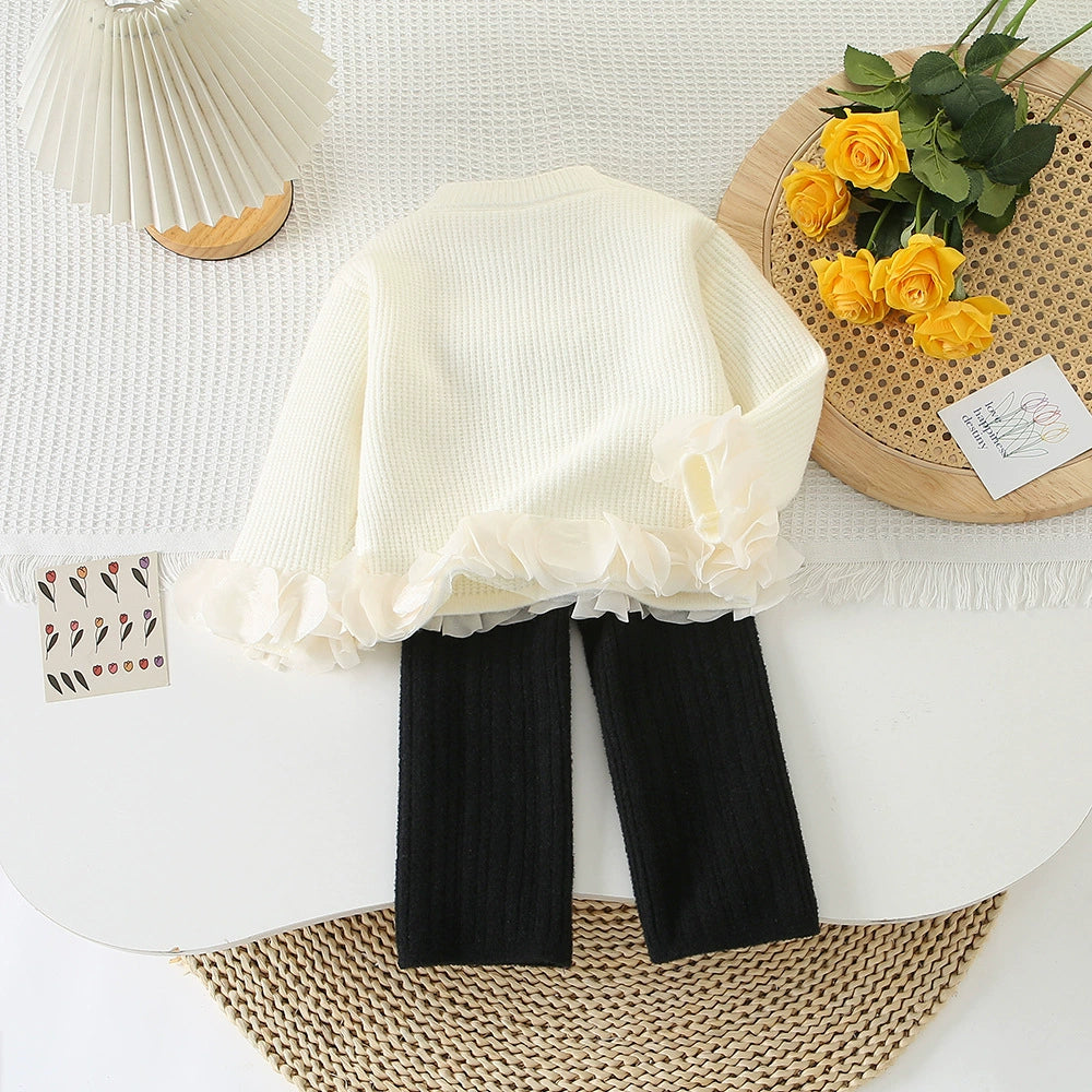 Girls’ Outfit with Hem Details