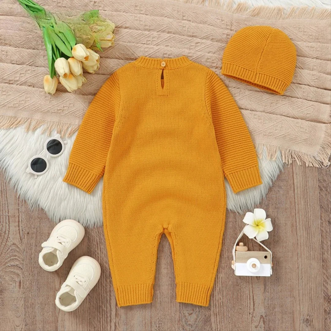 Ladybug Knit Children's Jumpsuit