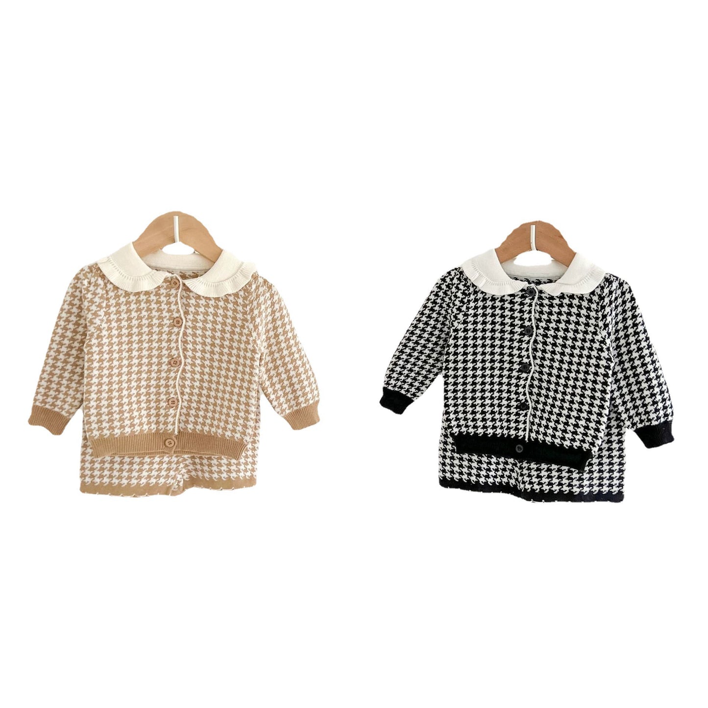 Girls' Plaid Wool Set