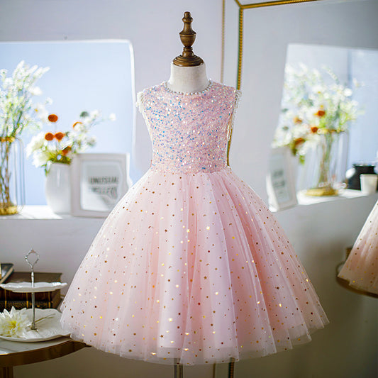 Shiny Stars Children's Party Dress