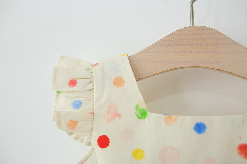 Colorful Polka Dot Children's Dress