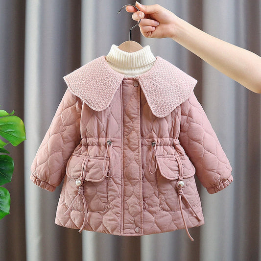 Children's Quilted Coat with Pockets