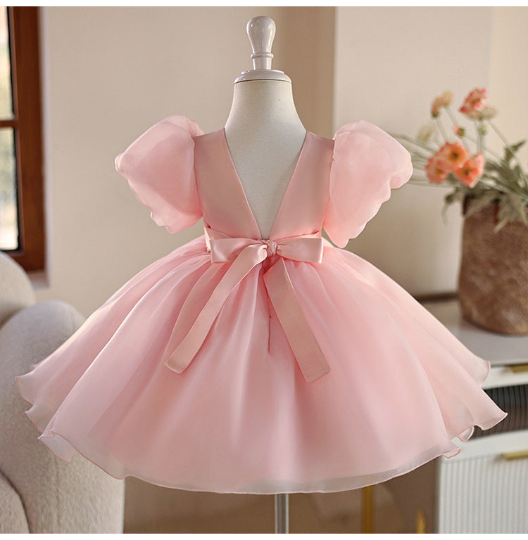 Puffy Bow Party Dress