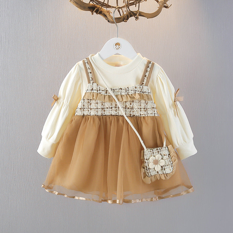 Children's Tulle and Tweed Dress