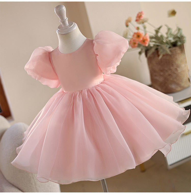 Puffy Bow Party Dress