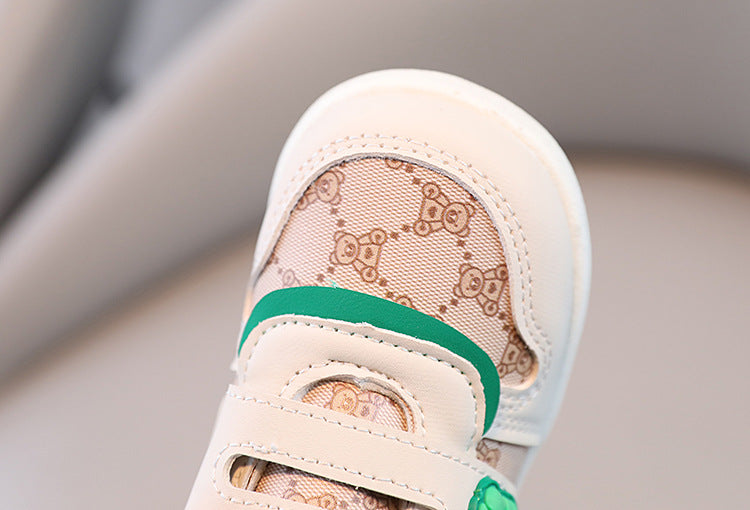 Children's Teddy Bear Sneakers with Velcro