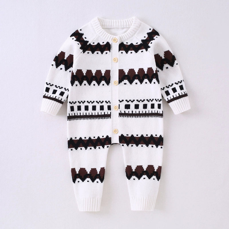 Baby Boys’ Knit Winter Romper
