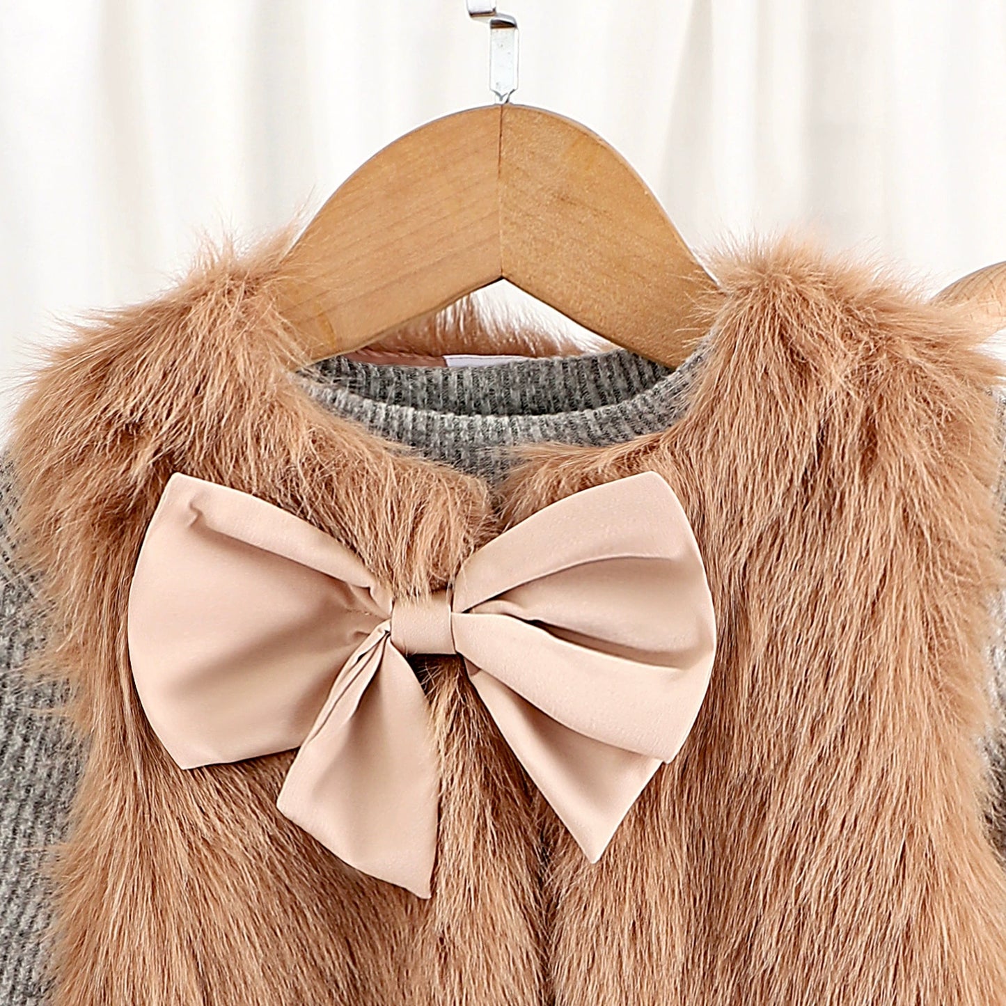 Conjunto de lazo de invierno para niñas
