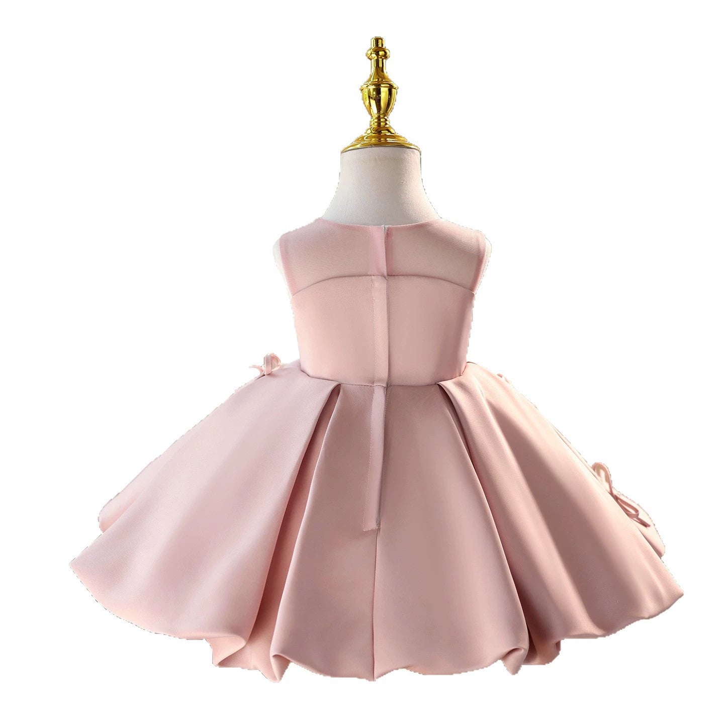 Pink Children's Dress with Bows