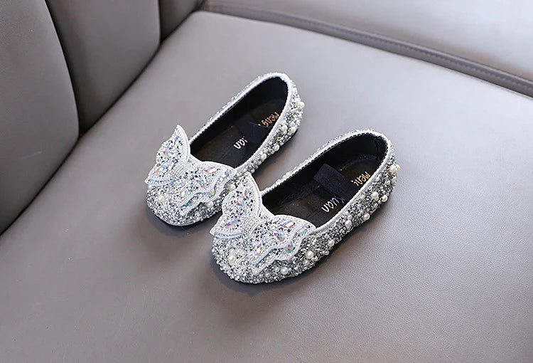 Shiny Bow Girls' Shoes