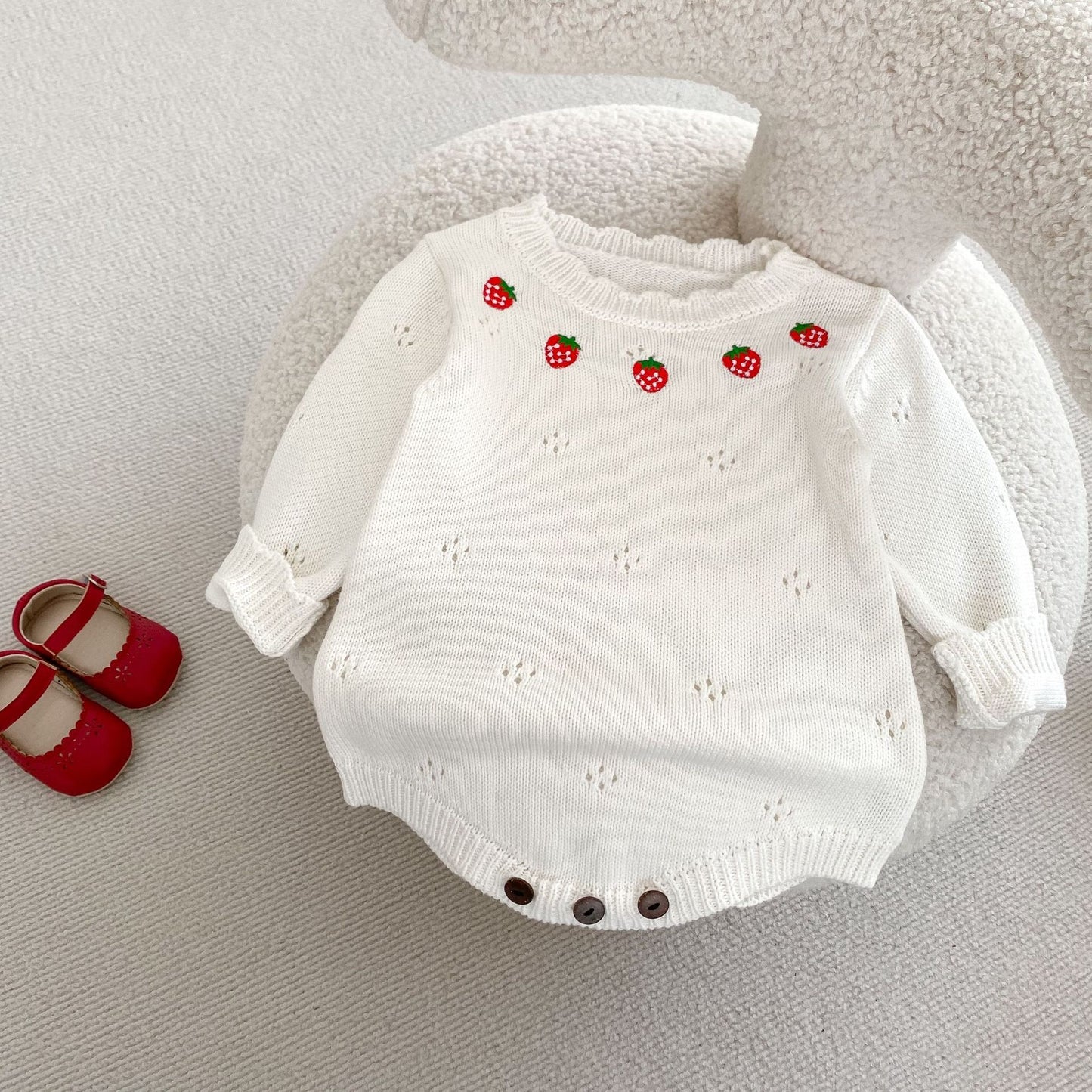 Children's Girls' Knit Strawberry Body