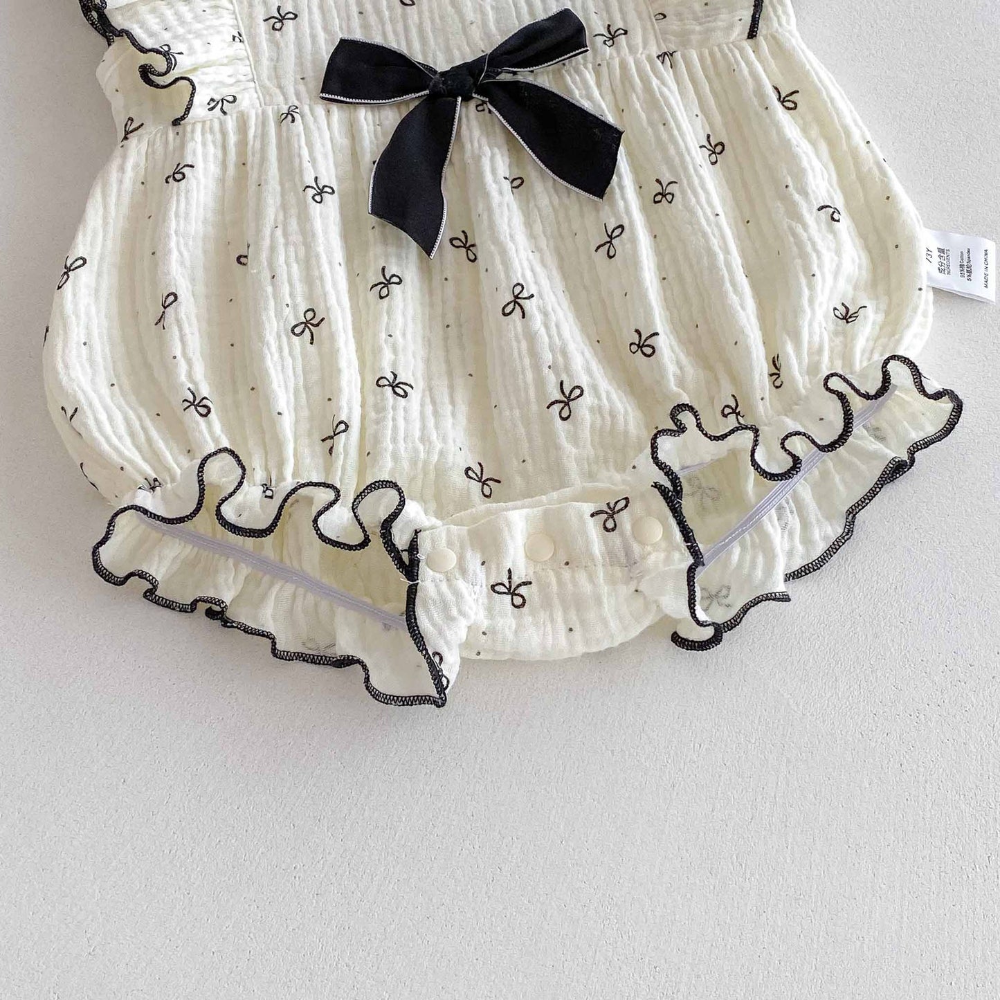 Girls' Bow Bodysuit