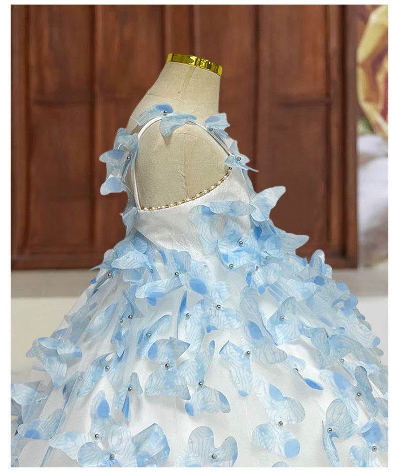 3D Butterfly Children's Party Dress