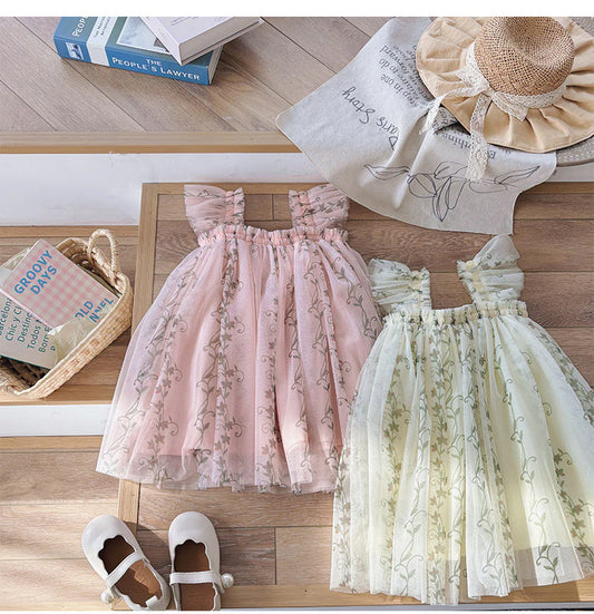 Children's Dress Tulle Ramos de Flores