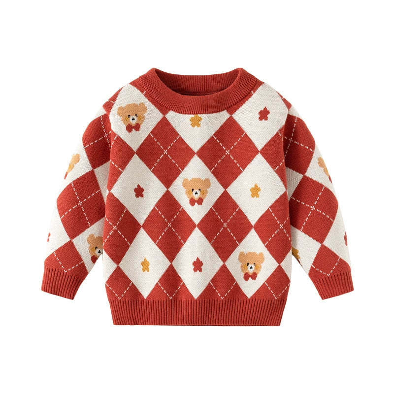 Children's Knitted Bear Sweater