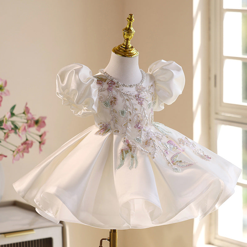 Floral Embroidered Party Dress