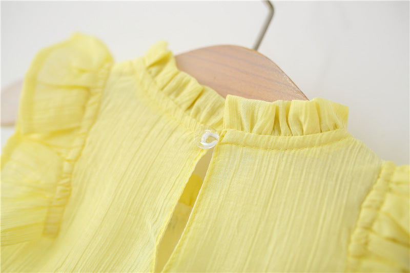 Children's Summer Dress with Little Flowers