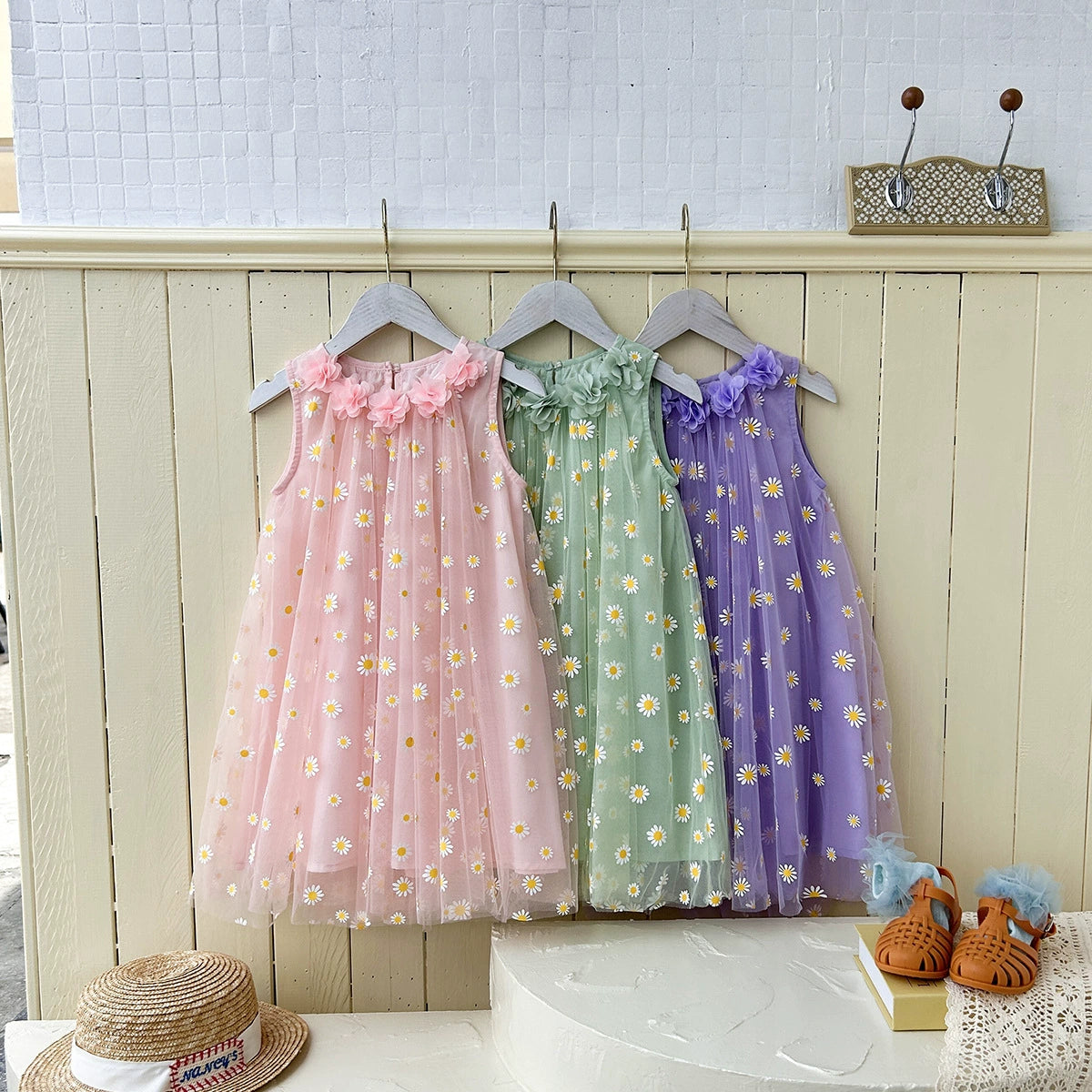 Children's Tulle Daisies Dress