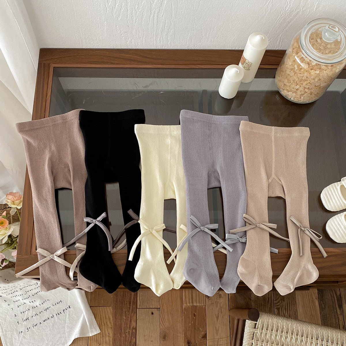 Children's Tights with Bows