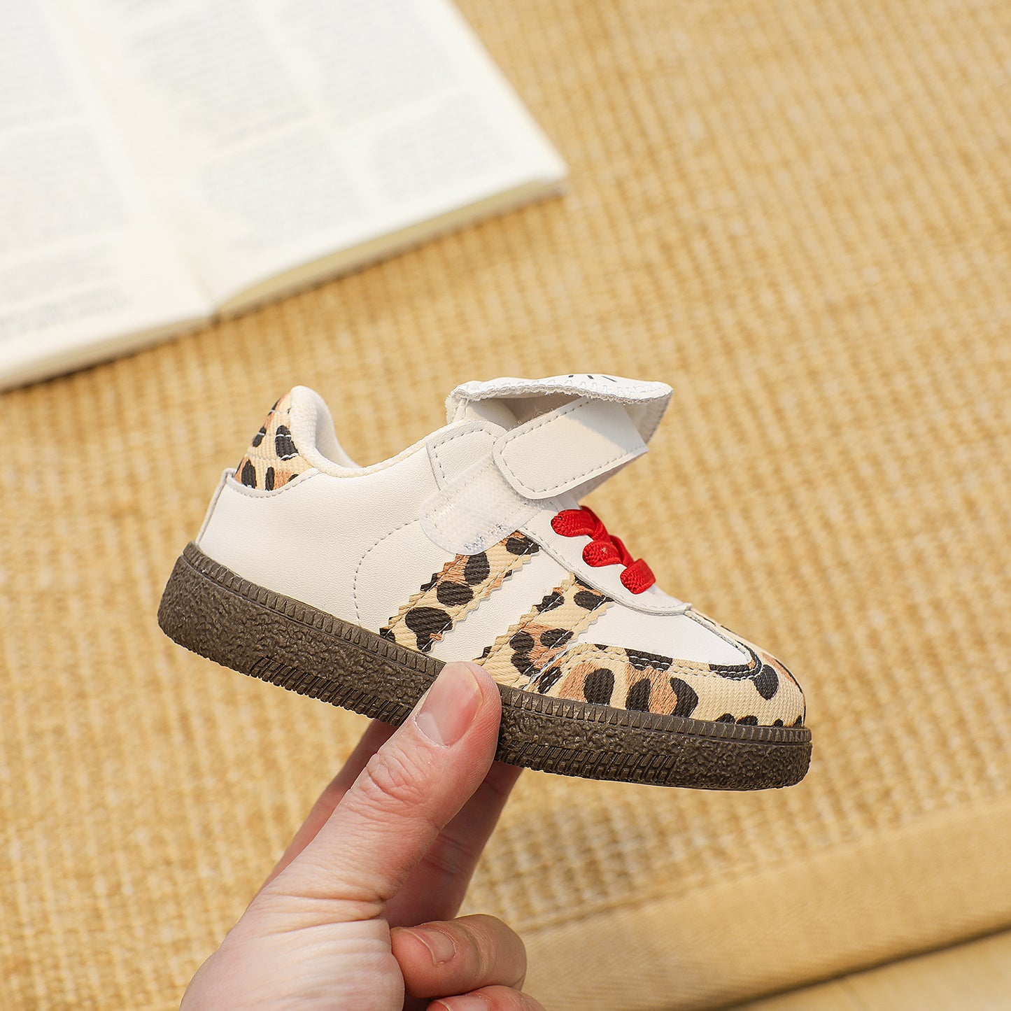 Children's Female AD Leopard Sneakers