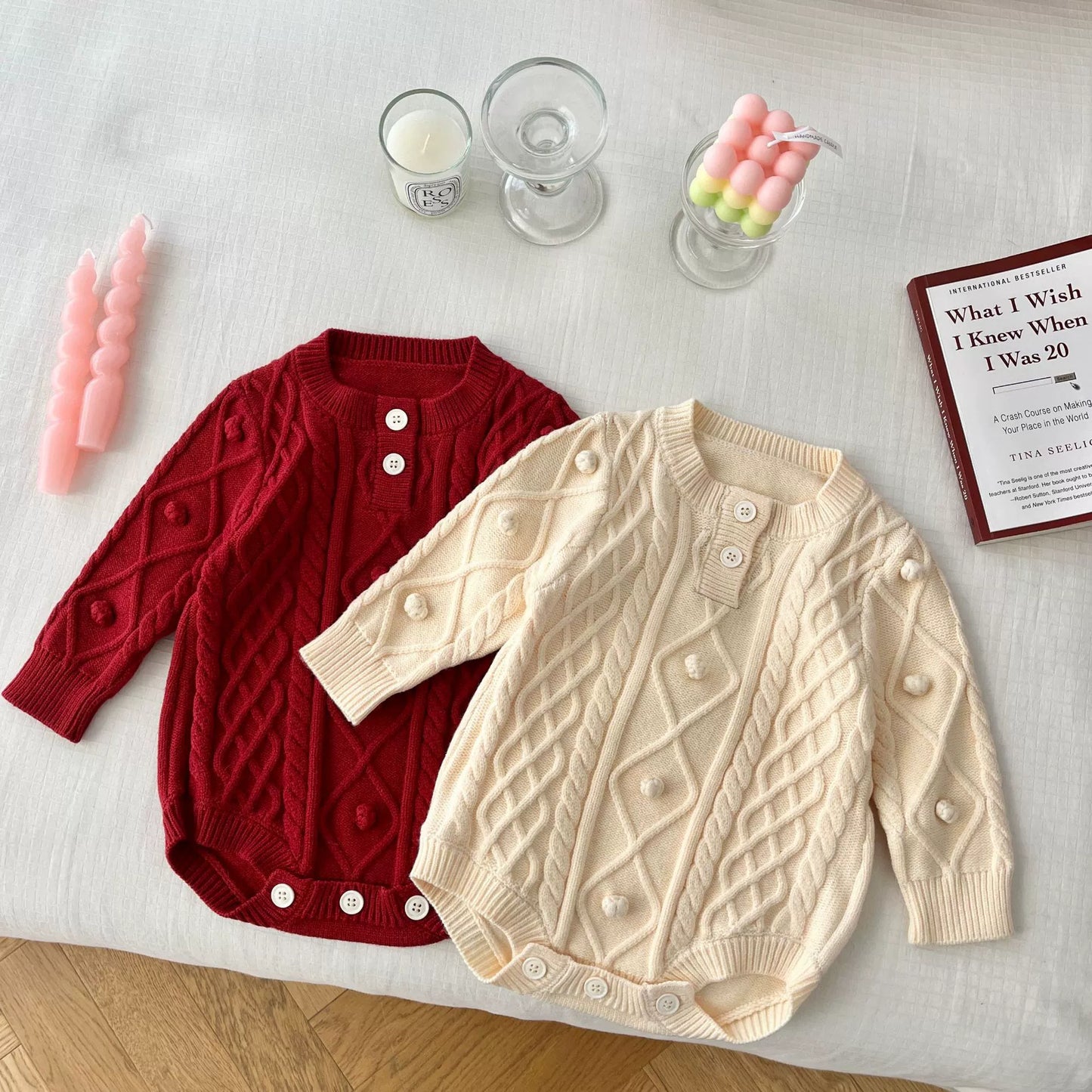 Baby Knit Long-Sleeve Bodysuit