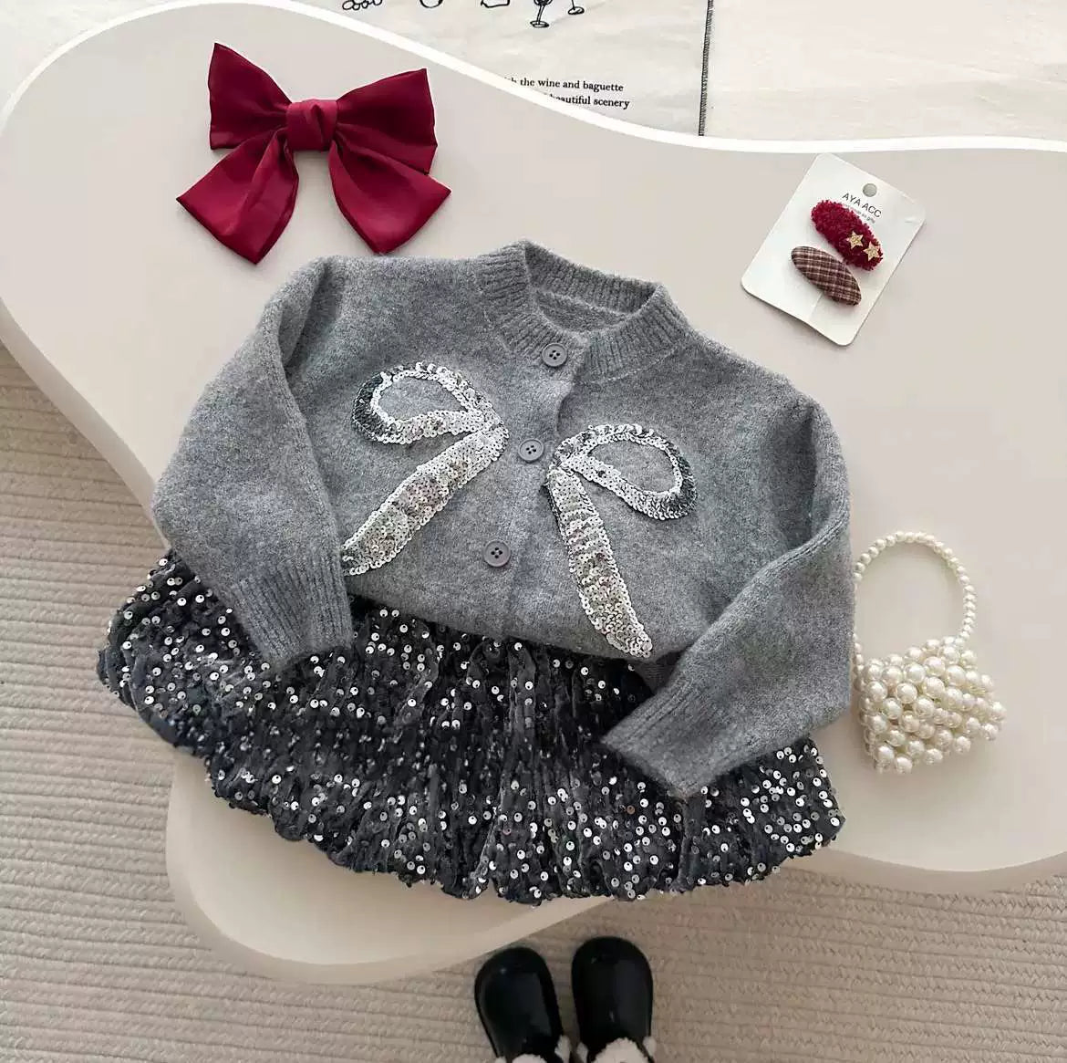 Girls’ Bow & Sparkle Set