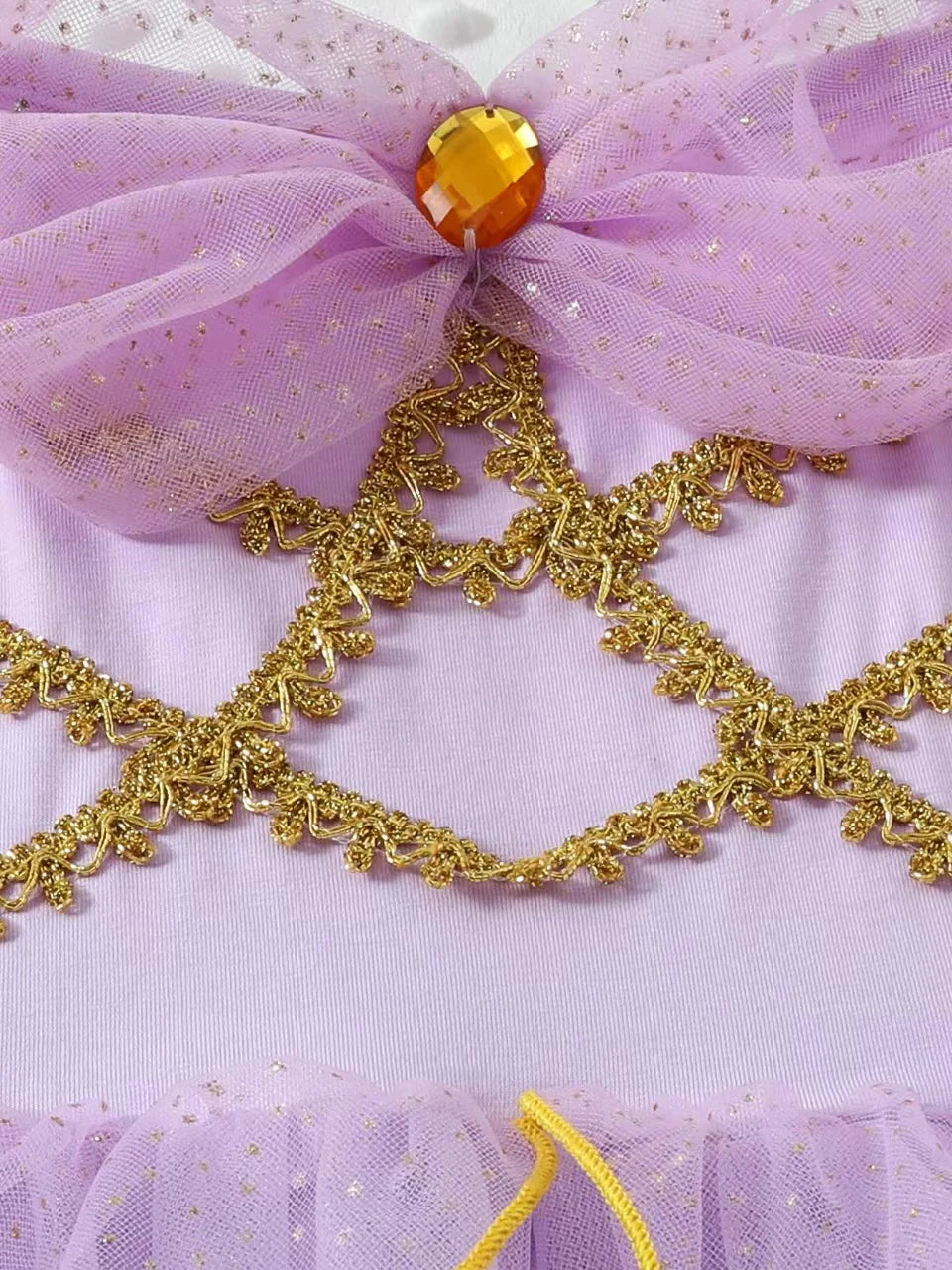 Vestido infantil de princesa brillante