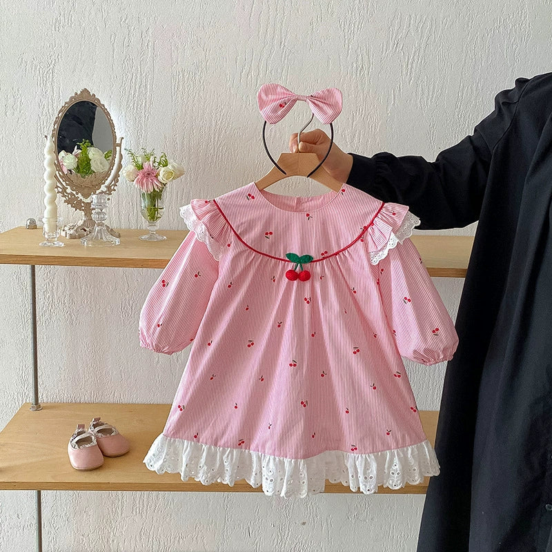 Pink Cherry Children's Bodysuit/Dress