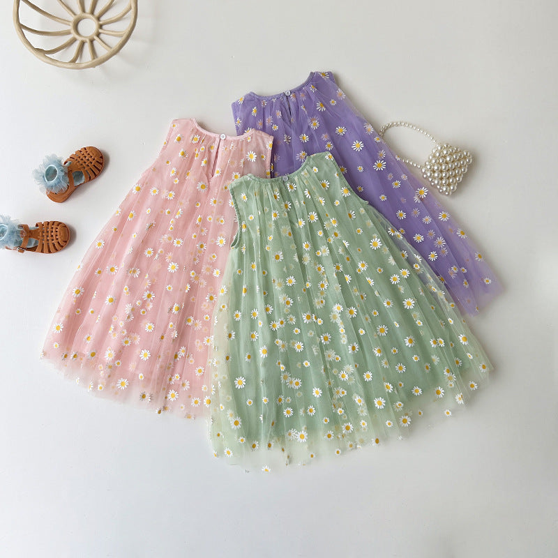 Children's Tulle Daisies Dress