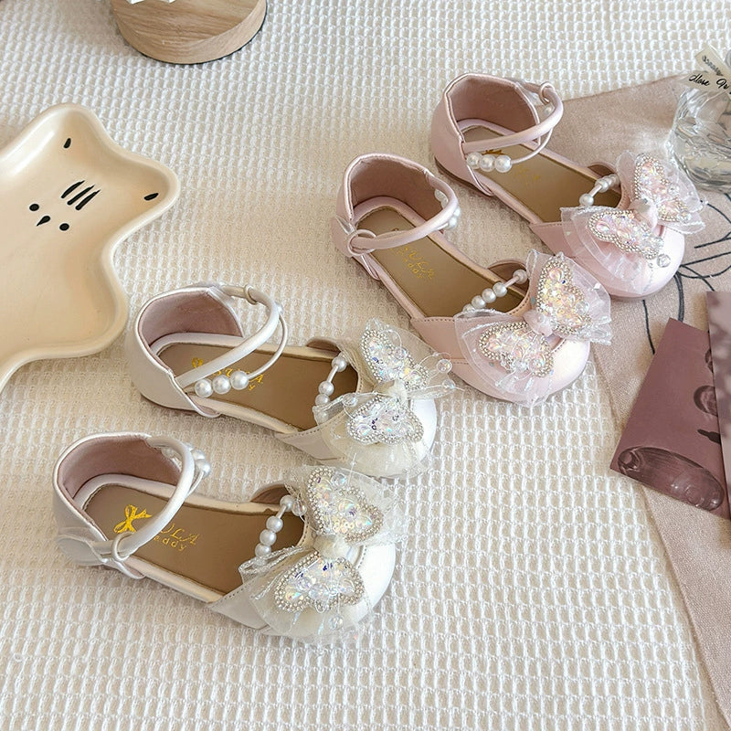 Girls' Sparkly Butterfly Sandals