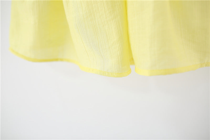 Children's Summer Dress with Little Flowers