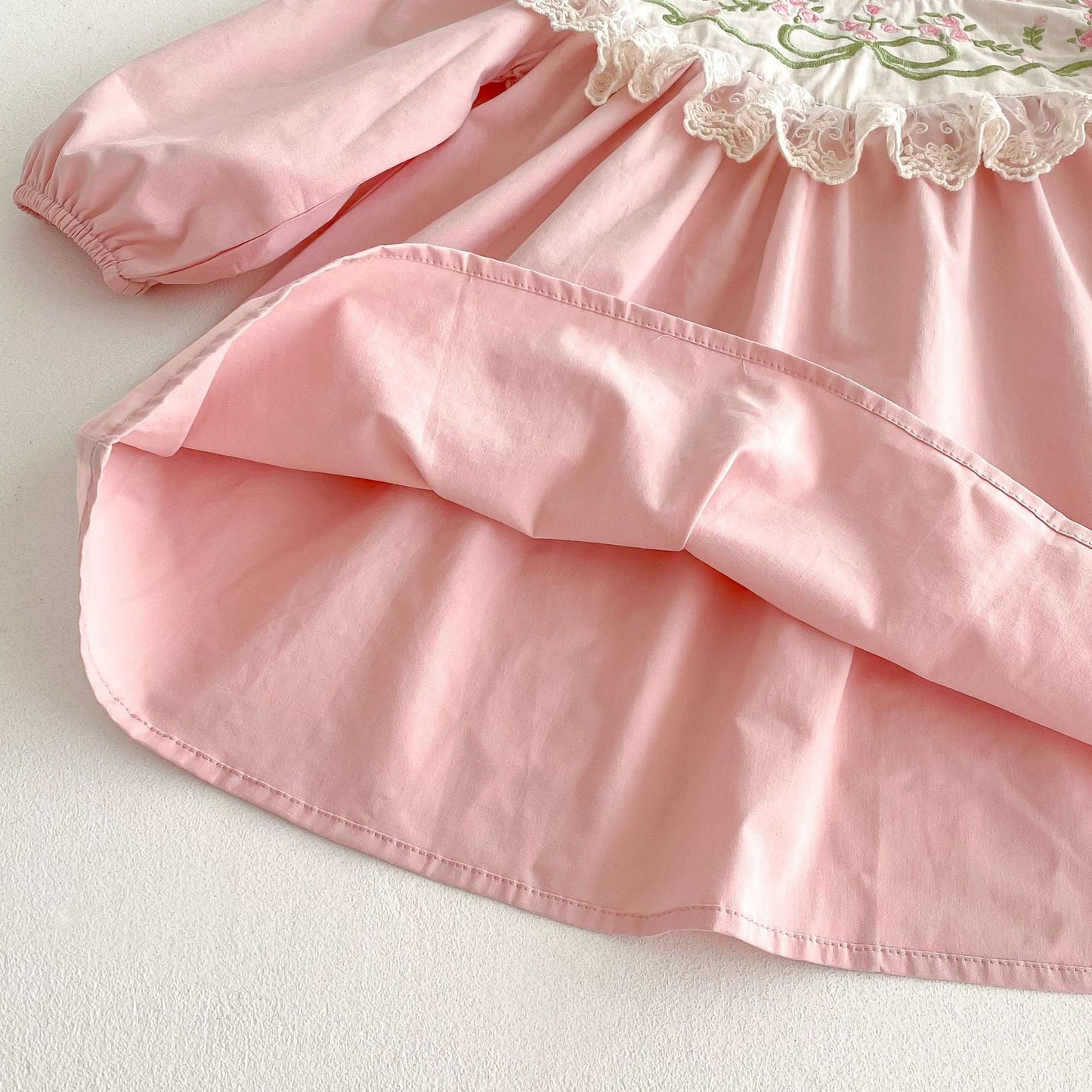 Children's Dress with Embroidery and Bow