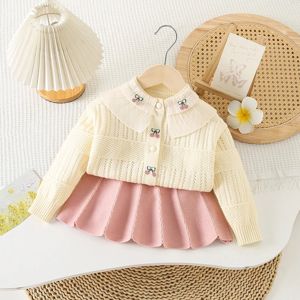 Children's Cherry Knit Set