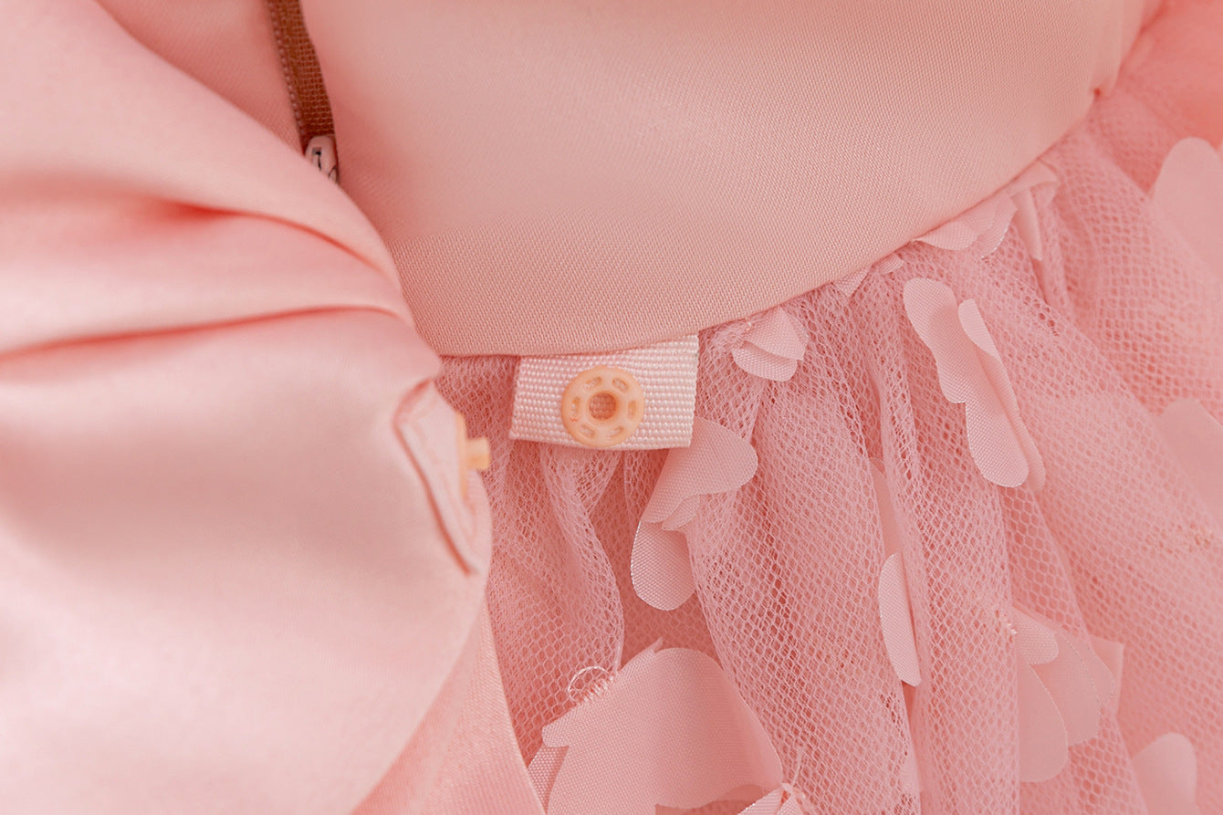 Children's Party Dress with Butterflies and Bows